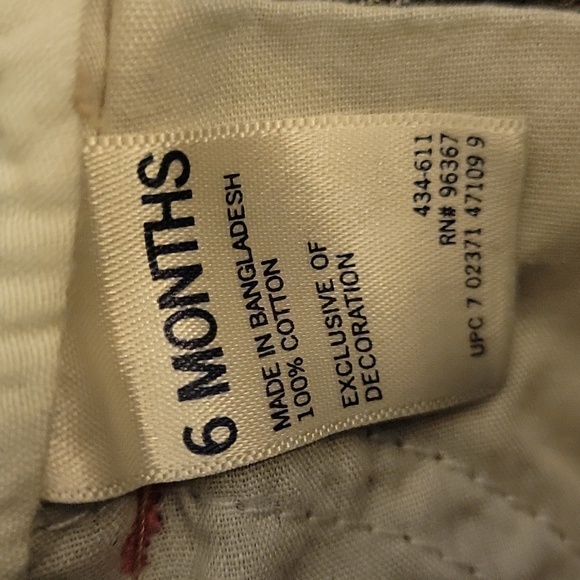 OshKosh B’gosh Girl Embroidery Denium Blue Overalls Hearts Country Farm 6 Months - Picture 13 of 13